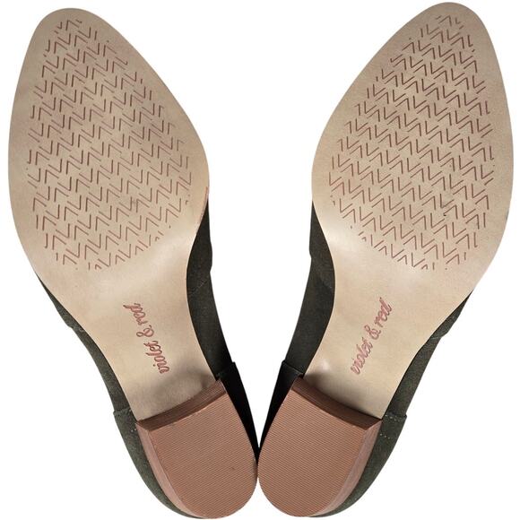 Violet &‎ Red Olive Cupid Bootie Stacked Block Heel 6 NWT - Picture 6 of 12